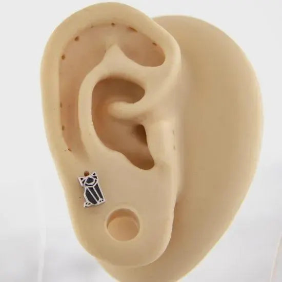 Geometric cat jewelry - tragus or helix