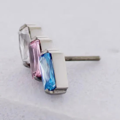 Pride Baguette - Titanium Threadless End