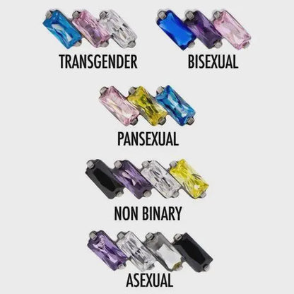 Pride Baguette - Titanium Threadless End
