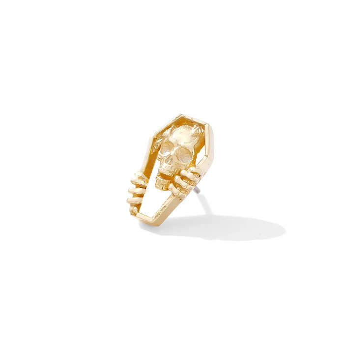 Coffin Threadless Pin